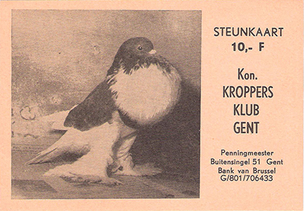 Steunkaart Kroppersclub - PVL - Mendop